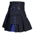 thumbnail image 6 of Ahabrexf Short Shorts for Men with Snap Fastener Pockets Pleated Skirt Casual Solid Polyester, 6 of 7