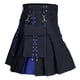 thumbnail image 1 of Hombres Cortos Pantalones Cortos Fastener Sólido Falda Plisada con Bolsillos Moda Casual, 1 of 5