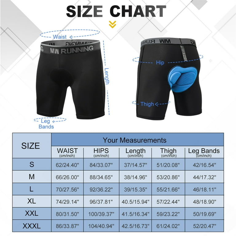 FEIXIANG Men's Cycling Underwear, 3D Padded Bike Shorts, Quick Dry  Breathable Mountain Bicycle Tights Leggings 