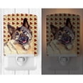 thumbnail image 2 of Caroline's Treasures LH9128CNL Norwegian Elkhound Fall Leaves Portrait Ceramic Night Light, 6x4x3", multicolor, 2 of 2