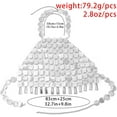 thumbnail image 2 of 1 pc Plastic Sequin Body Chain for Women Sexy Beach Bikini Circular Dress Silver 830mm, 2 of 8