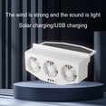 thumbnail image 3 of Car Exhaust Fan Solar Air Circulation Cooling High Wind 3 Head Ventilation Fan, 3 of 9