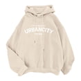 thumbnail image 1 of Sudaderas Divertidas Gibobby para Adolescentes Sudaderas con capucha informales de manga larga otoño Beige M, 1 of 5
