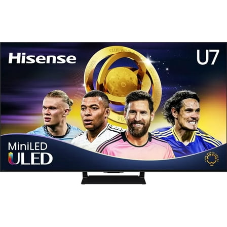 Restored Hisense 55" Class U7 Series Mini-LED ULED 4K UHD Google Smart TV (55U75QG, 2025 Model) - QLED, Native 165Hz, Dolby Vision IQ, Dolby Atmos, Full Array Local Dimming, Game Mode Ultra