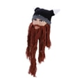 thumbnail image 4 of Gorro de punto, gorro de invierno cálido con cuerno de pirata, gorro de punto cálido, diseño de próxima generación Jadeshay A, 4 of 8