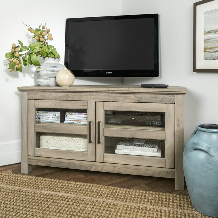Walker edison wood 2024 corner tv stand