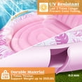 thumbnail image 4 of Tumbona de piscina Float Sloosh Tanning de tela de lujo rosa, 4 of 7