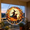 thumbnail image 5 of Fmbmuo Party Halloween Witch-Themed Acrylic Hanging Sign , Window Cute Spooky Wall Suncatcher Hanging Decorations , Front Door for Indoor Outdoor, 5 of 6