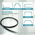 thumbnail image 3 of shiyou-Ceiling Curtain Track, 10Ft Flexible Bendable Curtain Track Ceiling Wall Mount Black Curved Heavy Duty RV Sliding Curtain Rail System Room Divider, Ceiling Track for Curtains, 3 of 4
