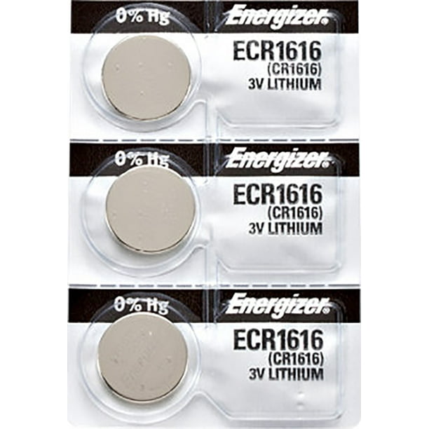 3 piles Energizer CR1616, pile au lithium 1616 