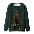 thumbnail image 1 of Sudaderas sin capucha para hombre, estilo casual, a la moda, con cuello redondo, estampado, de manga larga, blusas de manga larga y cuello redondo, blusas de poliéster para hombre, 1 of 4