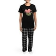 thumbnail image 4 of CafePress - Sloth Pajamas - Women's Short Sleeve Print T-Shirt and Pants Dark Cotton Pajama Set, 4 of 7