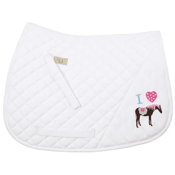 TuffRider I Heart Pony Girl Saddle Pad