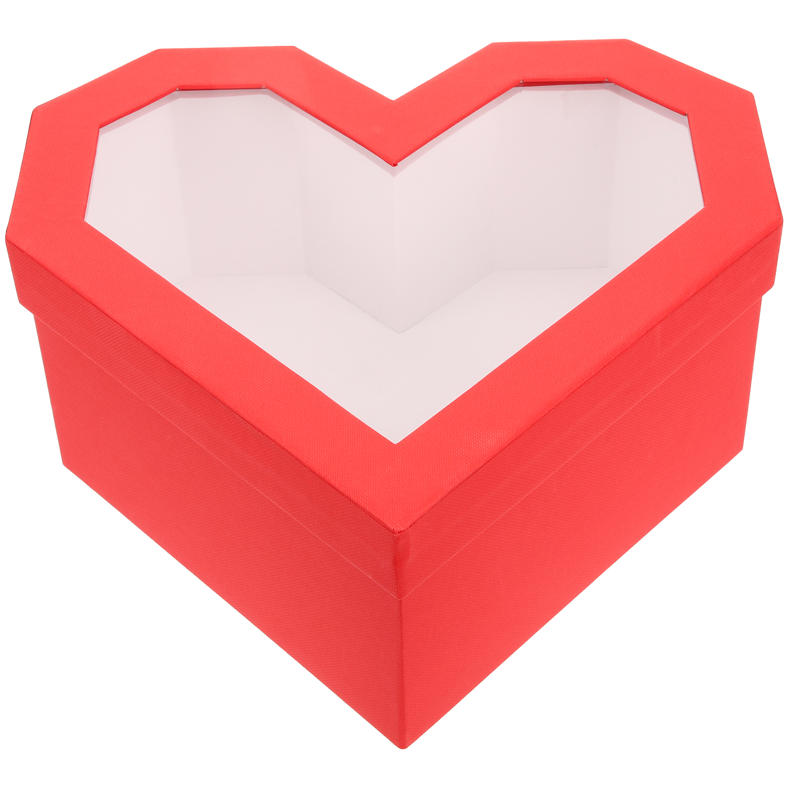 OUNONA Heart Shape Gift Boxes Gift Container With Clear Window