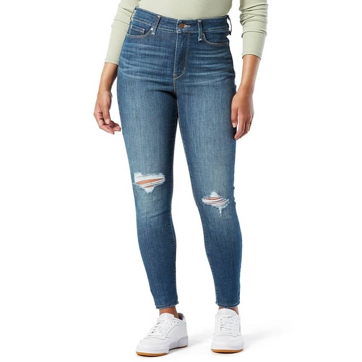 Signature by Levi Strauss & Co. Women's Simply Stretch Shaping High Rise  Super Skinny Jeans 