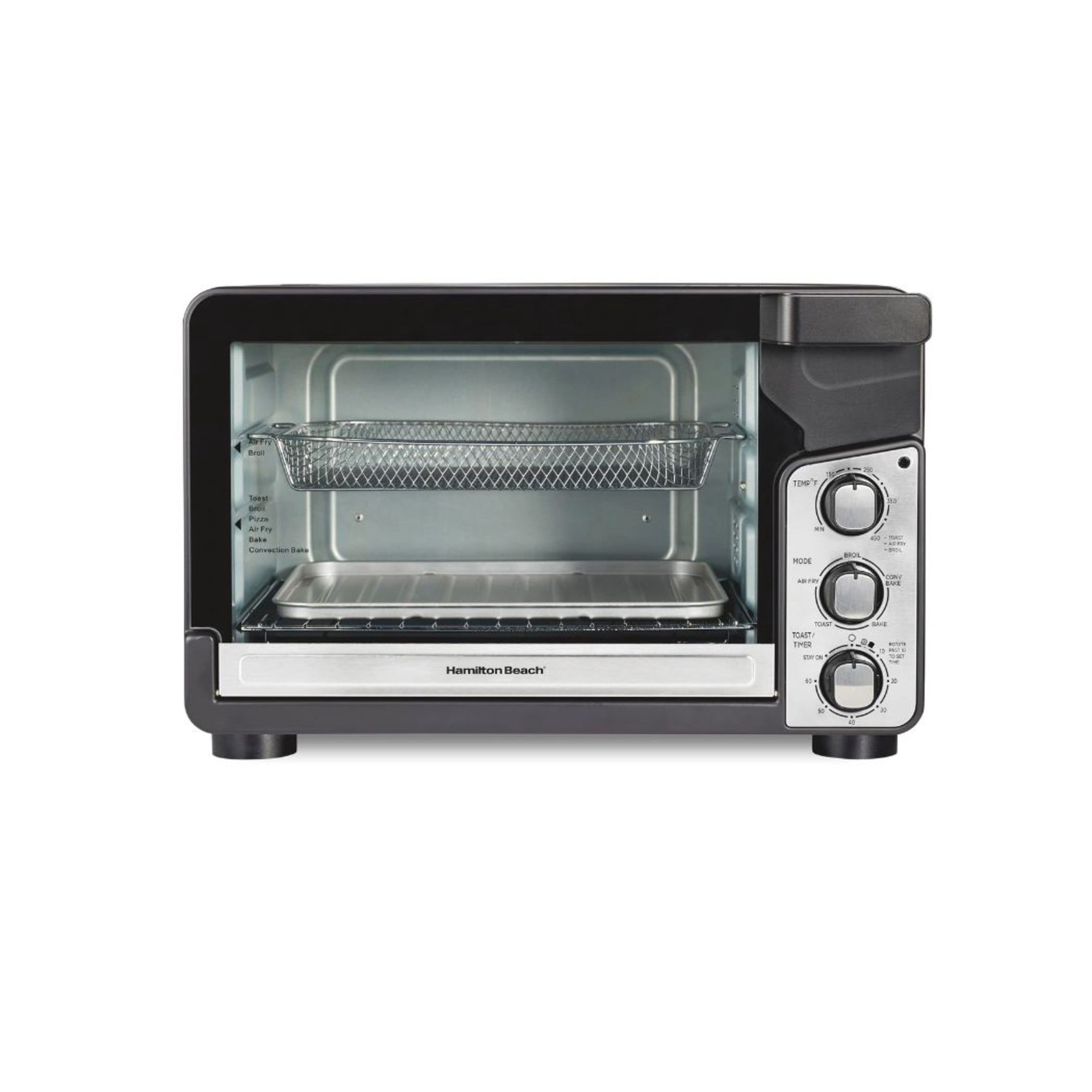 Horno Tostador con Freidora de Aire Hamilton Beach Sure-CrispEasy View XL 1760W 31460J 5 funciones Color Negro