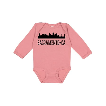 

Inktastic Sacramento California City Skyline Gift Baby Boy or Baby Girl Long Sleeve Bodysuit