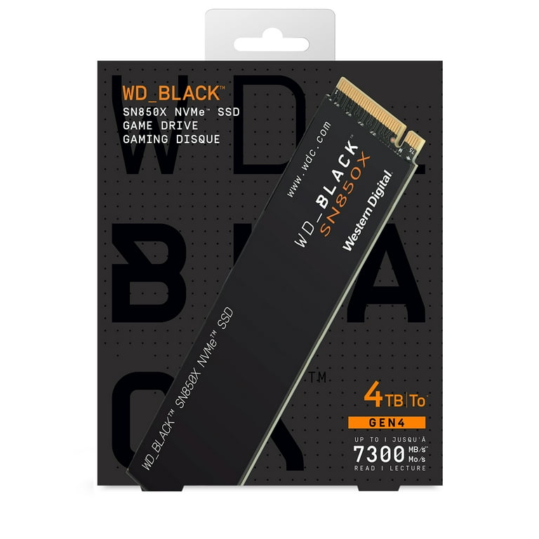 WD_BLACK SN850X NVMe Internal SSD, 4TB WDBB9G0040BNC-WRWM
