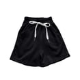 thumbnail image 4 of XINXIAOO Boys Athletic Shorts Toddler Black Shorts Basketball Soccer Gym Running Casual Clothes for Kids with Drawstring 7-8 Years, 4 of 4