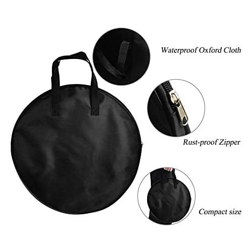 12 Inch Drum Bag Waterproof Durable Oxford Cloth for Storing Snare Drum Stand for Music Book Clip Compact Size Lightweight Dumb Drum Pad Bag 