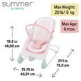 thumbnail image 5 of Summer by Ingenuity 2-in-1 Bouncer & Rocker Duo for Infants - Pink, 5 of 8