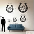 thumbnail image 3 of Violaura Horseshoe Metal Wall Art - Easy to Install Hanging Perfect for Home, Living Room Decor (36.0" x 32.4"), 3 of 8