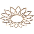 thumbnail image 2 of Ekena Millwork 32"OD x 11 1/8"ID x 3/8"T Daisy Wood Fretwork Pierced Ceiling Medallion, Alder, 2 of 3
