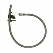 T&S Brass - Hose Hanger, Stainless Steel, Spring-Loaded Rubber Grip, 30'' Hose w/ Garden Hose Inlet