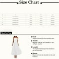 thumbnail image 3 of Endives Women's Shirts Summer Fashion Solid Color One Neck Strapless Waist Long Dress For Women, 3 of 7