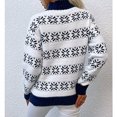thumbnail image 4 of Women's Ugly Christmas Sweater Xmas Snowflake Turtleneck Long Sleeve Knitted Pullover Holiday Party Knitwear, 4 of 4