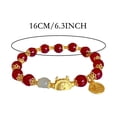 thumbnail image 3 of Año Nuevo de cuentas encanto pulseras hechas a mano de cristal Pi Yao pulsera colgante del zodiaco chino Feng Shui pulseras elásticas de Año Nuevo Regalos para Mujeres Unisex Je, 3 of 8