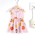 thumbnail image 2 of toraway Cute Robes pour Enfants 10-12 Été Mince Col Rond Sans Manches Cute Mode Imprimé Robe Princesse Filles 4-5 Ans, 2 of 4