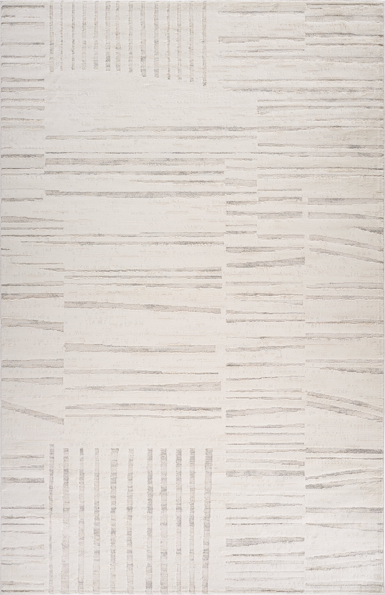 Rug Branch Astra Modern Indoor Area Rug, Beige Cream, Abstract - Living Room, Bedroom, Dining Room, and Kitchen