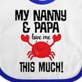 thumbnail image 4 of Inktastic Nanny and Papa Grandson Crab Boys or Girls Baby Bib, 4 of 4