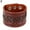 Brown, variant on Men's Women's Punk Braid Leather Wide Cuff Bracelet Button Wristband Bangle