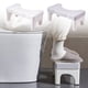thumbnail image 1 of Xihbxyly Taburete de Baño En Cuclillas, Plástico Grueso, Diseño Duradero y Estable, Fácil de Limpiar, Multifuncional, Reposapiés de Baño, Tamaño Compacto, 40 X 21 X 6 Cm, Color Blanco/Gris, 1 of 7
