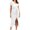 White, variant on Sngxgn Womens Knit Dress Square Neck Long Sleeve Knee Length Dresses(Khaki,XL)