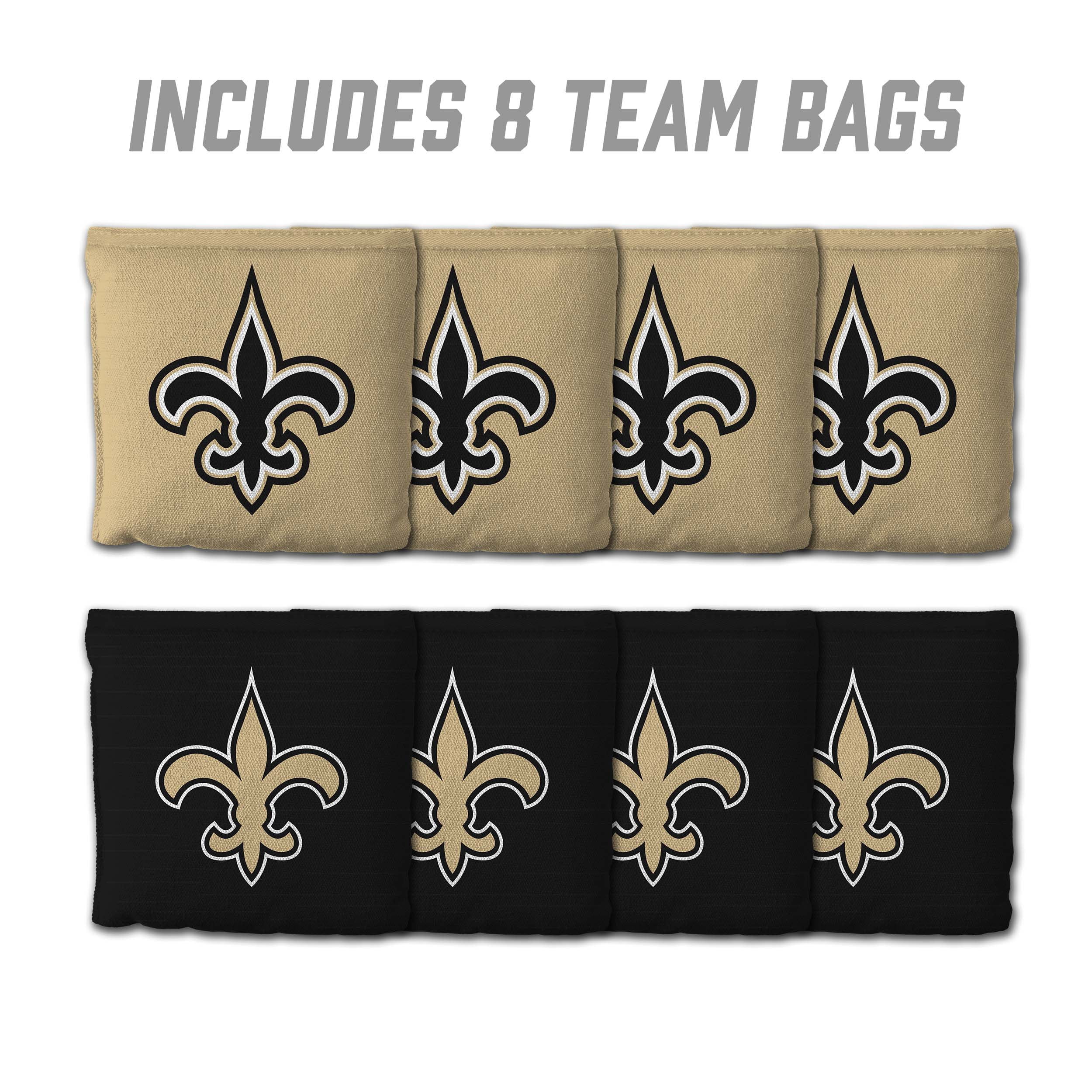 New Orleans Saints 8pk Licensed Cornhole Bags
