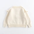 thumbnail image 4 of Spazoro Toddler Girls Boys Sweaters, Casual Thickening Long Sleeve Crew Neck Warm Shirts for Child Girls Beige Size 12 Months, 4 of 8