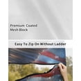 thumbnail image 6 of 4th of July RV Awning Sun Shade Screen 9'X7' Patriotic Eagle Mesh Sunscreen American Flag Fireworks Awning Shade Screen with Zipper UV Blocker Completed Kits Outdoor Canopy for RV Motorhome Camper, 6 of 7