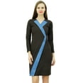 thumbnail image 3 of Bimba Women's Elegant Long Sleeve Bodycon Dress Designer Dresses, 3 of 9