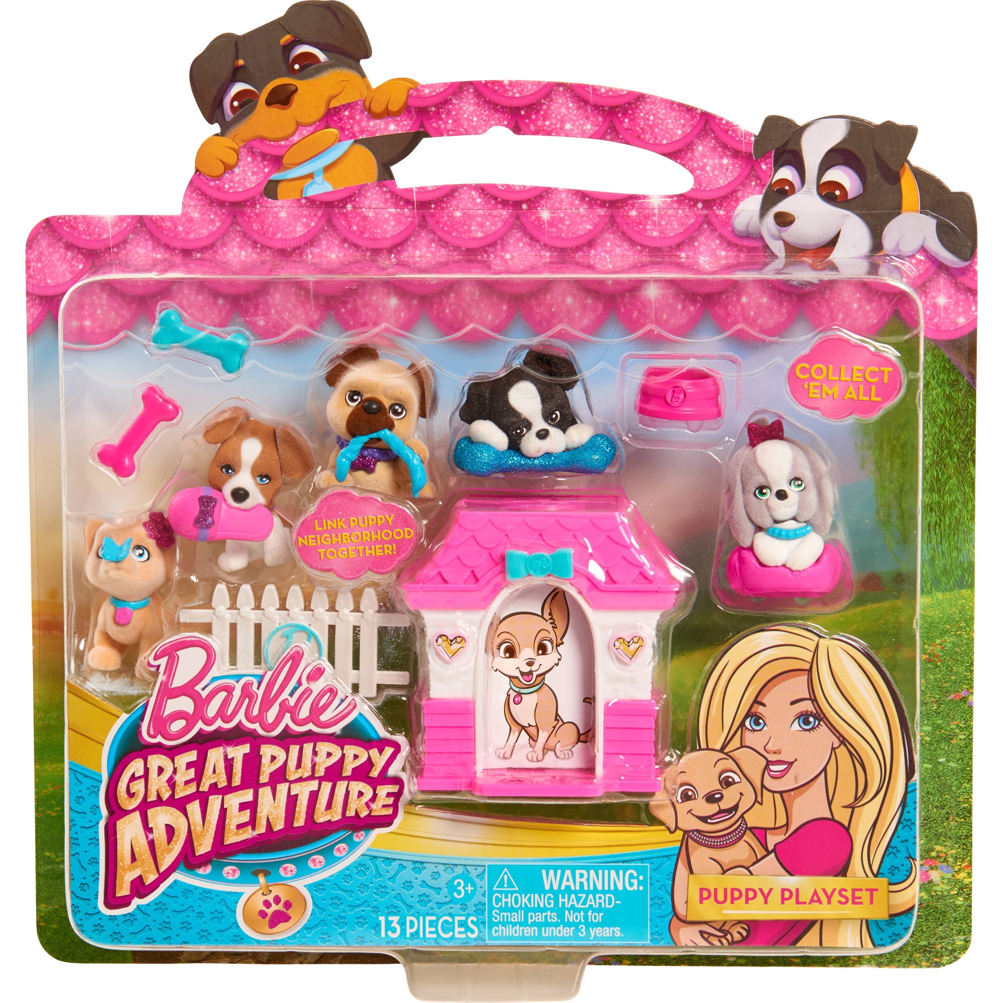 barbie puppy playset