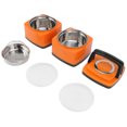 thumbnail image 4 of Stainless Steel Insulated Bento Box, Bento Lunch Box For Adults And Kids, Food Storage Containers, Leakproof Bento Lunch Box With Fork, Spoon, Suitable For Adults Lunch Box For, 4 of 8