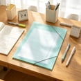 thumbnail image 3 of File Folder, Heavy Duty Macaron Thickened Tear-Resistant Plastic Document Organizer with Elastic Cord, Waterproof File Pocket, A4 Size 12.4" X 9.3", 1 Pack for School Office Business, 3 of 7