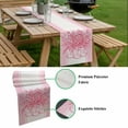 thumbnail image 5 of Eucalyptus Pink Table Runner - 120 Inch Long, Kitchen Dining Table Runner Dresser Scarves, Stripes Bottle Flower Cactus Plant Farmhouse Decor for Coffee Tables Wedding Party Banquet, 5 of 8