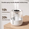 thumbnail image 3 of Humidificador de Doble Puerto de 6,8 L, Ideal para el Hogar, Dormitorio, Oficina, Escritorio, con Luz y Compatible con Carga USB., 3 of 5