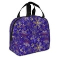 thumbnail image 2 of Disketp blue purple Snowflake Bolsa Térmica para Almuerzo para Hombre y Mujer, Ideal para Trabajo, Senderismo y Picnic, 2 of 8