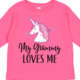 thumbnail image 4 of Inktastic Grammy Loves Me Unicorn Girls Girls Long Sleeve Toddler T-Shirt, 4 of 5