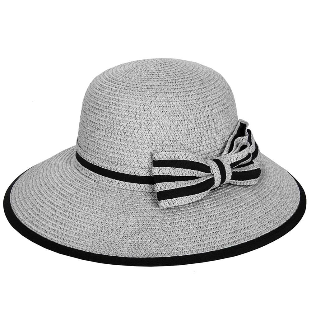 Women's Panama Styled Woven Straw Hat and Foam Flip Flop Sandals Set US Women's Shoe Sizes 7-10