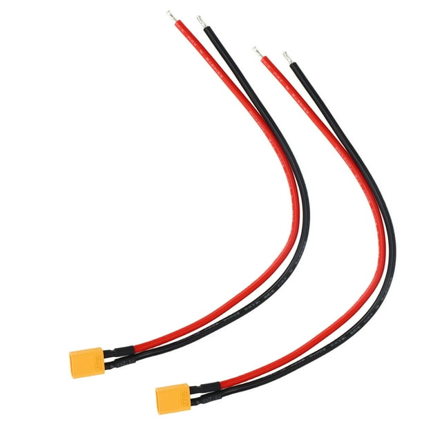 2 conectores hembra XT30 con cable de silicona AWM16 para batería LiPo RC Drone RC